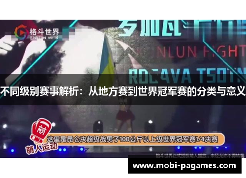 不同级别赛事解析：从地方赛到世界冠军赛的分类与意义