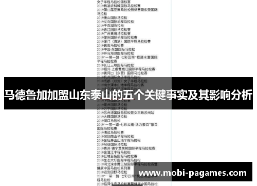 马德鲁加加盟山东泰山的五个关键事实及其影响分析 马德鲁加加盟山东泰山的五个关键事实及其影响分析